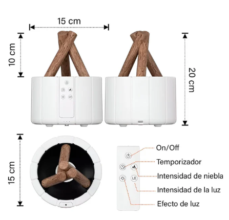 Humidificador de Fogata Llama Fogatta